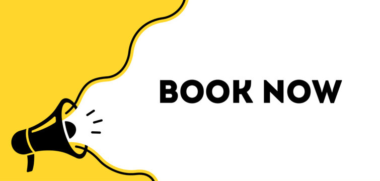 Book Now banner, booking, reservation, appointment, call to action, marketing, promotion, travel, service, vector illustration