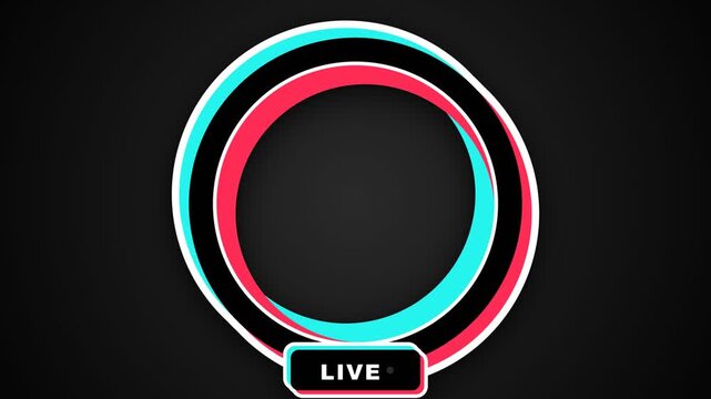 Animated Live Social Media Broadcast Overlay Element