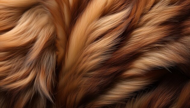 Close Up Of Textured Brown Fur With Natural Patterns In Soft Light