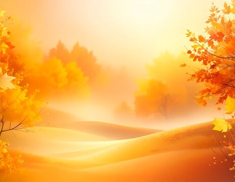 Blurred autumn gradient texture, smooth transitions, minimal abstract design for presentation slides.