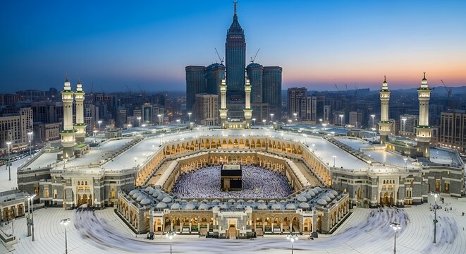 Makkah Masjid Al Haram Mosque Saudi Arabia.