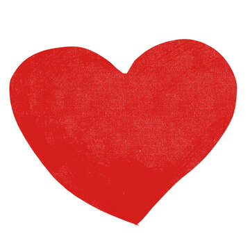 Hand drawing Heart texture illustration