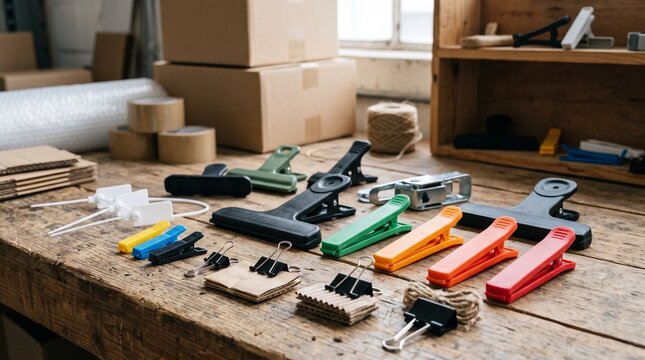 Packaging clips helpful for packing different products