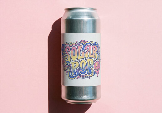 Aluminum Soda Can Mockup