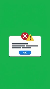 Chat message notification speech bubbles UI interface template mockup isolated on chroma key green screen background
