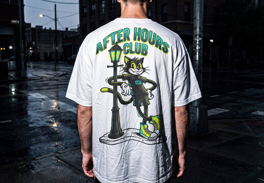 Streetwear Graphic T-shirt Mockup
