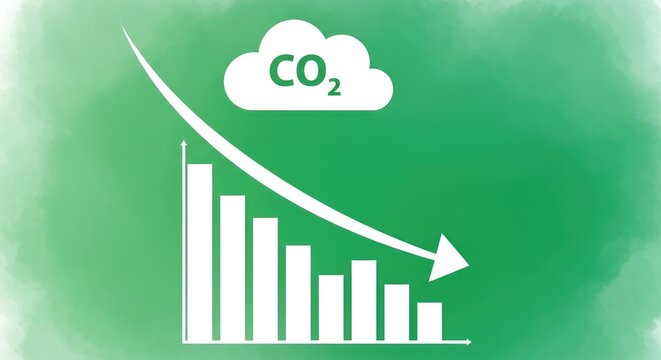 Lowering carbon dioxide levels show positive environmental change and represent increasingly sustainable and eco friendly solutions
