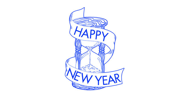 blue, blue new year clipart, party hat, polka dot bow, confetti splash, celebration badge, new year badge, festive label, party label, happy new year label, bow decoration, confetti clipart, badge ill