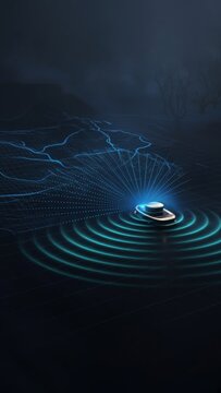 Autonomous driving system scanning environment, mapping 3d terrain and detecting obstacles with advanced sensors