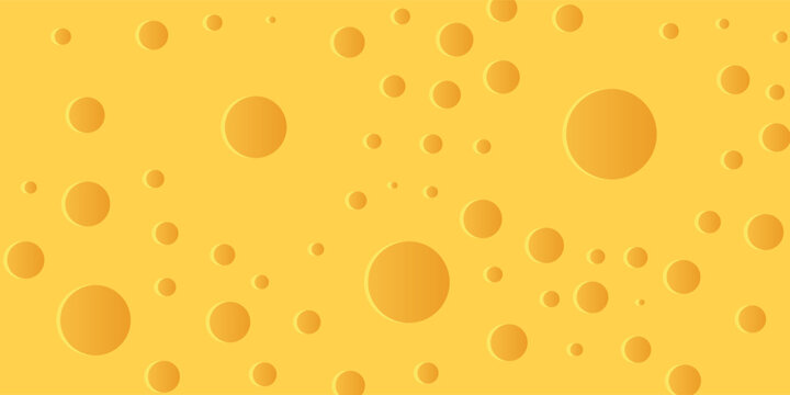 cheese texture seamless pattern vector graphic illustration background with holes yellow flat design cartoon element design. EPS 10