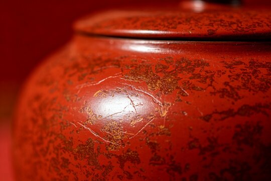 漆器工艺打磨与光泽特写
