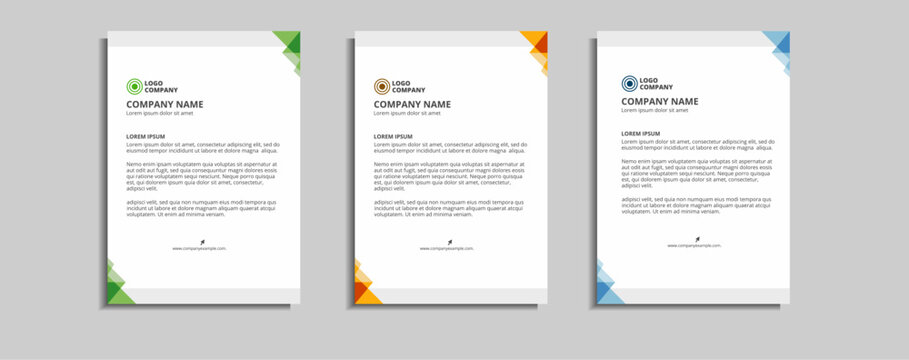 modern corporate letterhead template design