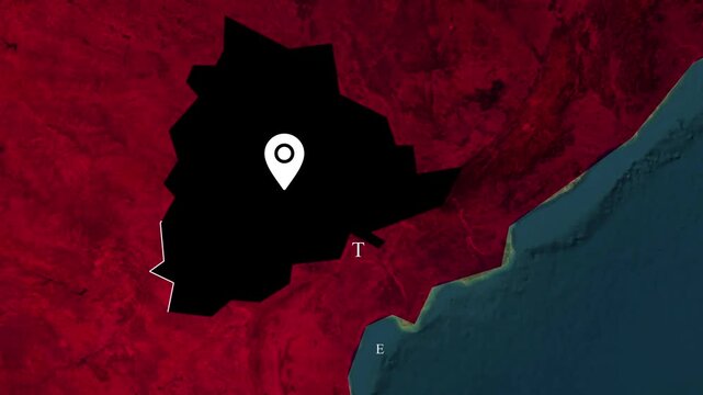 Telangana Map Animation, Northeast India State Location and Geography
