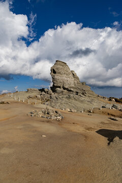 the Sphinx of Bucegi Mountains  legendary landmark of Romania  Europe