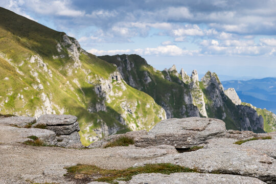 amazing summer landscape in Bucegi mountains