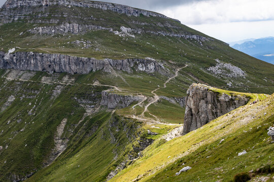 amazing summer landscape in Bucegi mountains