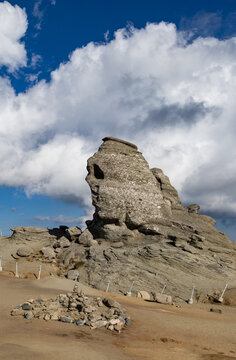the Sphinx of Bucegi Mountains  legendary landmark of Romania  Europe