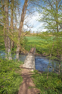 Br&uuml;cke &uuml;ber die Gollach bei Aub in Franken