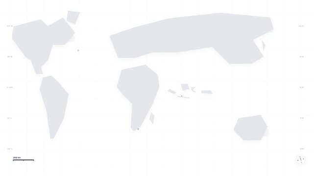 Indonesia map pin location navigation digital interface for global tracking logistics travel and data analytics motion