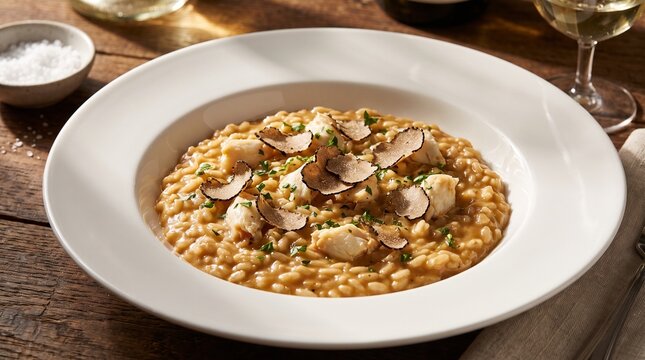 Crab and truffle risotto