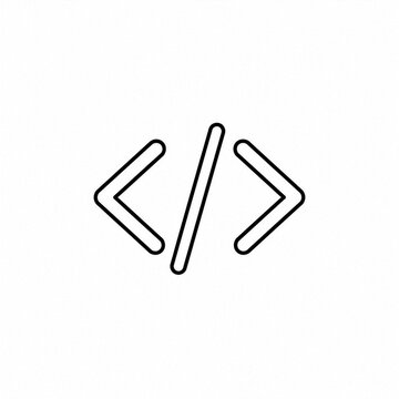 Code Symbol Minimal Outline Icon