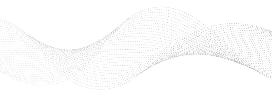 Minimalist abstract background featuring a creative halftone dot pattern in a flowing wave formation