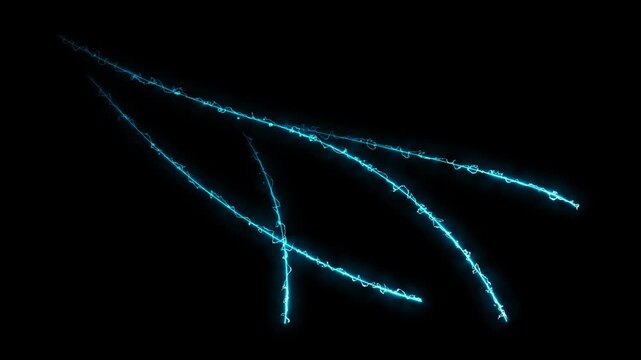 Dynamic electric thunder lightning flash animation with glowing blue energy bursts, hand drawn cartoon sparks, powerful storm strike and comic explosion fx overlay for gaming cinematic vfx 4k