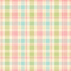 soft pastel plaid and checkered seamless patterns for fabric design and background © อนันต์ นพรุจิกุล