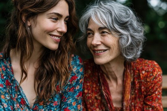 Two Generations Sharing a Smile