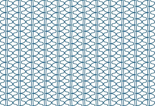 seamless geometric pattern, subtle teal blue vertical wavy chain line seamless pattern background