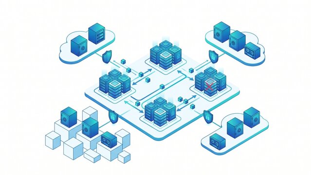 Cloud Disaster Recovery Concept with Redundant Server Nodes and Data Backup Safeguards