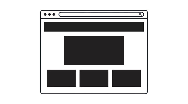 Minimal Website Wireframe Template