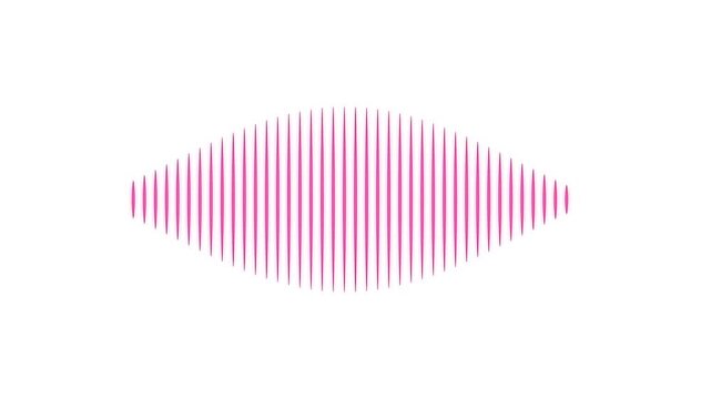 Soft Purple Vertical Soundwave Audio Frequency Spectrum Visualization on White Background