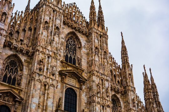 Ornate Gothic cathedral facade with intricate details