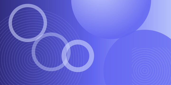 Abstract Blue Circle Bubble Background with Colorful Rainbow 3D Spheres Glowing Light and Modern Vector Illustration Wallpaper Design Template