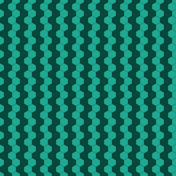Fondo hexagonal geom&eacute;trico en verde azulado vibrante sin costuras
