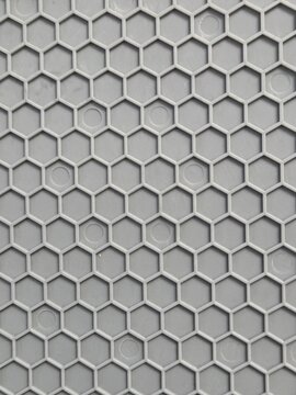 Gray Hexagon Geometric Texture Pattern Background