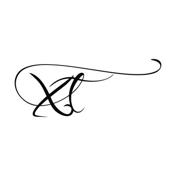 XT initials Handwriting signature logo. XT Hand drawn Calligraphy lettering Vector. XT letter real estate, beauty, photography letter logo design. XT Logo