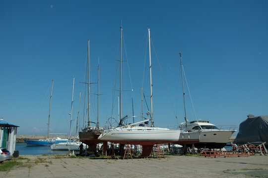 ailboats by the Sea