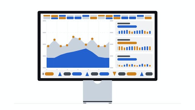 Financial Data Index Dashboard, Blue White Corporate Grid, Business Analytics Chart, Stock Market Graphic, Digital Infographics, Technology Background, Finance Vector, Corporate Presentation