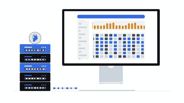 Local AI Neural Network Weights, Machine Learning Data Flow, Artificial Intelligence Tech Background, Blue Orange Digital Graphic, Modern Data Processing Concept