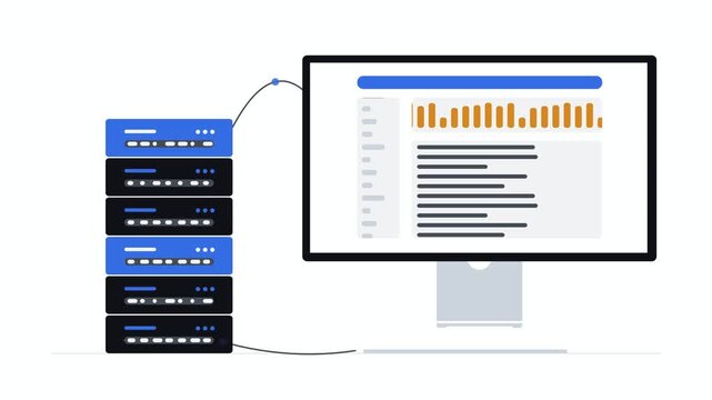 Local Server Rack Infographic, Blue and Gold Tech Background, Data Center Network Diagram, IT Infrastructure Graphic, Cloud Computing Server Panel, Digital Database Visualization, Network Security
