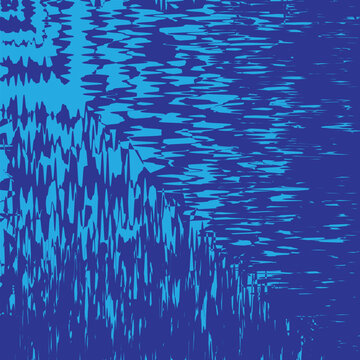 Blue Grass Burst Abstract Brush Texture Background
