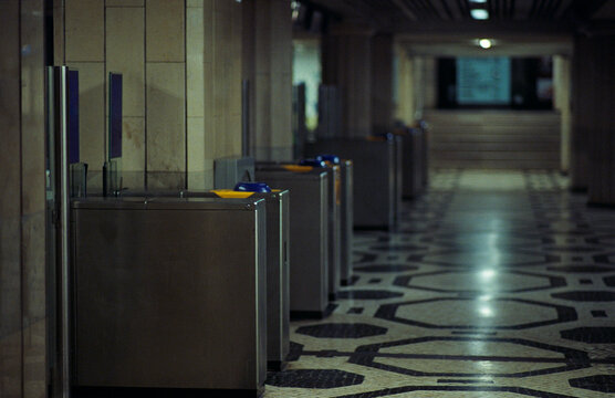 Metro Turnstile in Focus