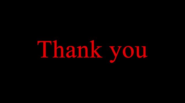 
Neon text animation displaying thank you against a dark black background an animated digital video 