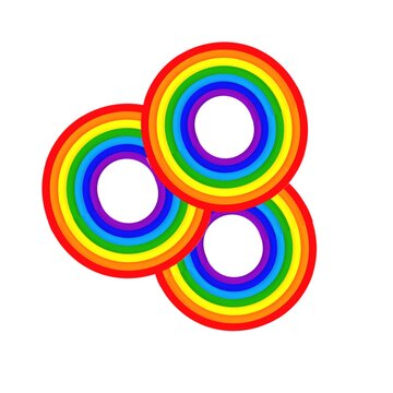 abstract colorful background with circles