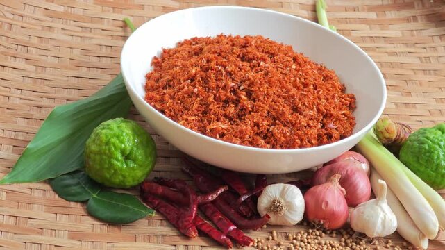 Curry paste made from herbs