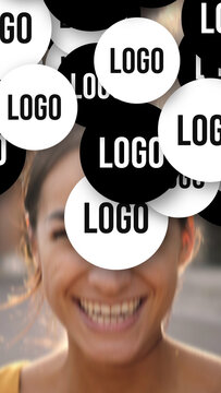 Premium Transitions Logo Down VERTICAL &ndash; Animated Logo Transitions, Brand Reveals, Logo Wipes and Dynamic Identity Effects for Professional Video Editing and Motion Graphics