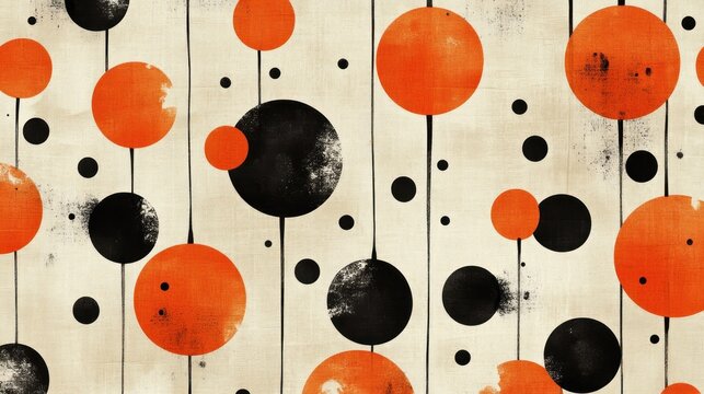 Colorful circles dance on a light background creating a lively and playful atmosphere