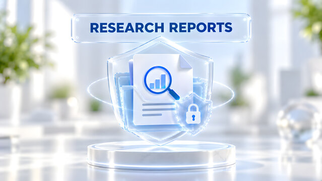 Secure research reports with protected digital document interface